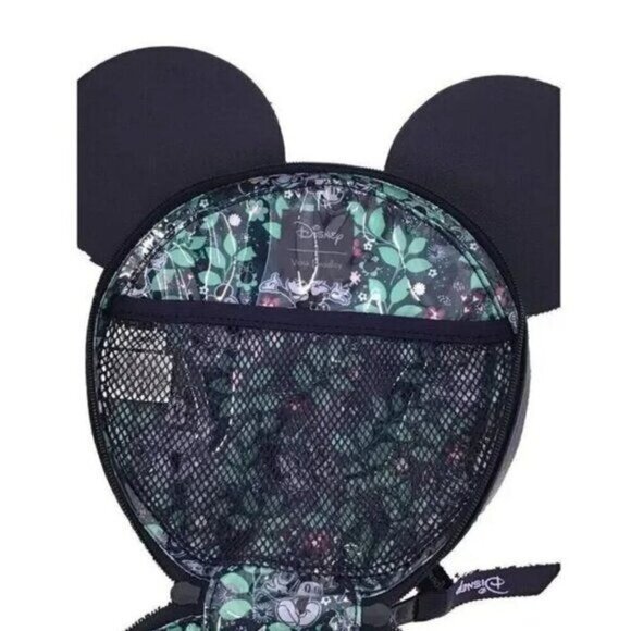 Vera Bradley Disney Mickey Minnie Mouse Cosmetic Bag Ears Carry Bag NWT - Picture 4 of 4